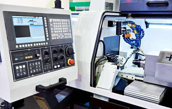 A standard CNC controller found on a variety of different CNC facilities